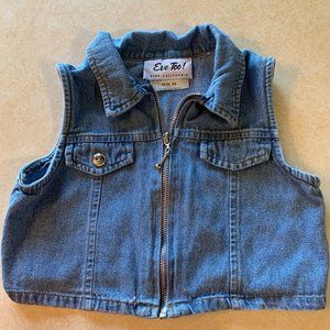 Eve Too! Denim zip up Vest 6x
